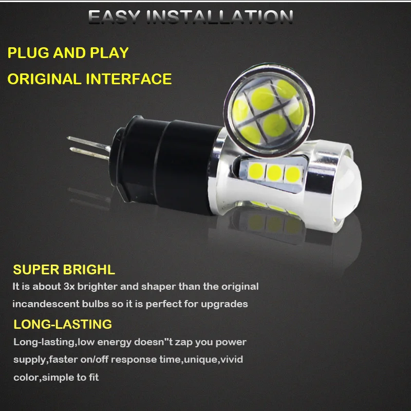 Ошибок Hp24w G4 18smd 3030 12V led Габаритные огни лампы для Citroen c5 и peugeot 3008 led drl led светильник, белый