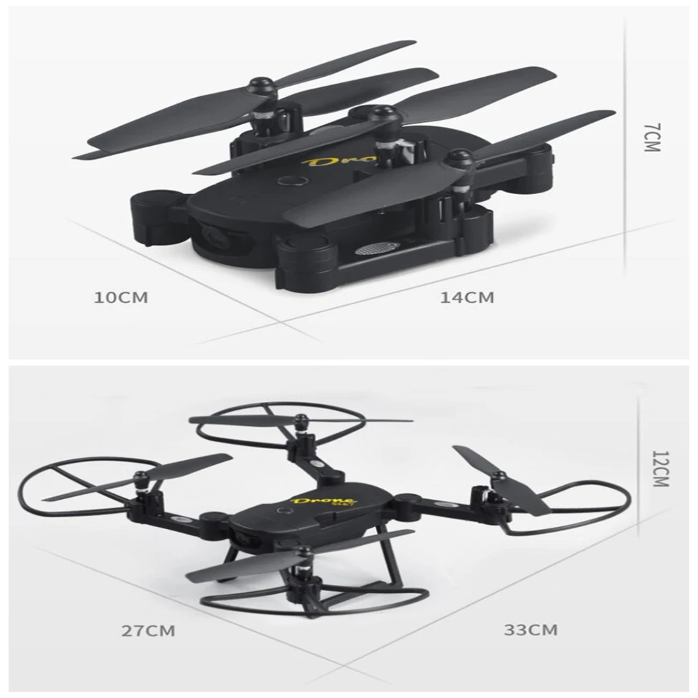 2.4GHz 6-Axis Gyro RC Drone with 720P HD 2MP Camera Newest Foldable Flight Path Wifi FPV Quadcopter toy | Игрушки и хобби