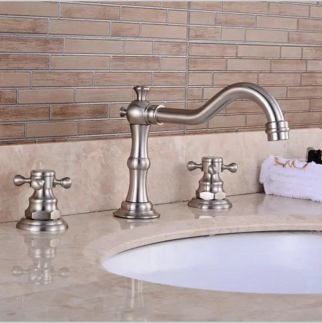 Бесплатная доставка новый дизайн 3 шт. никель матовая отделка твердая латунь