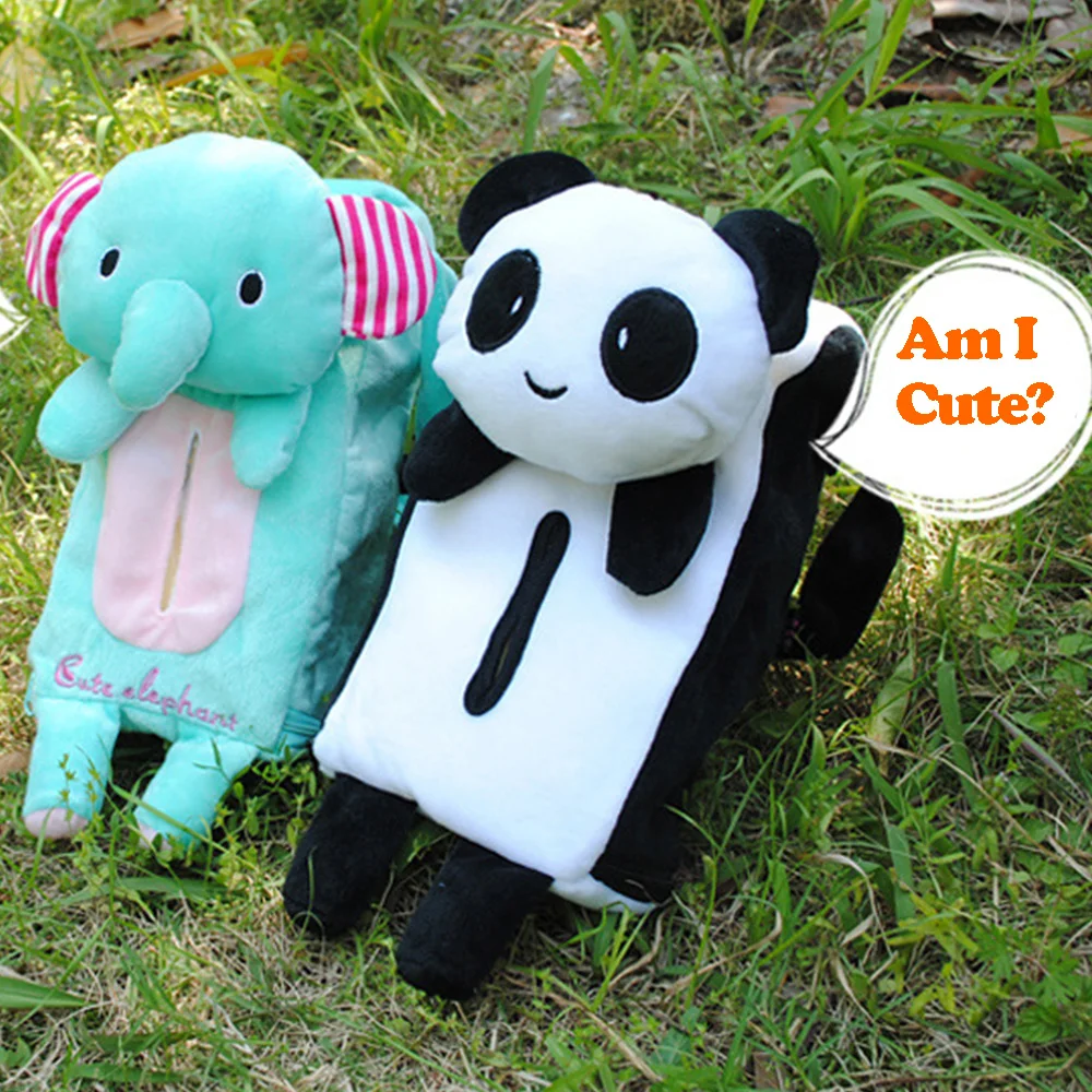 3 цвета милый автомобильный держатель для салфеток с животными задняя подвесная