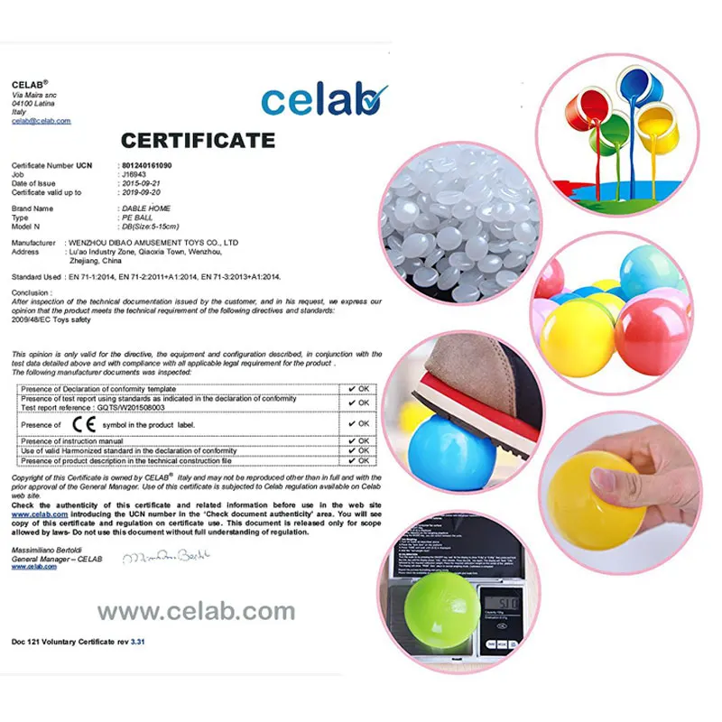 100 шт./упак. с разноцветными помпонами Эко-дружественных мягкой Пластик бассейн