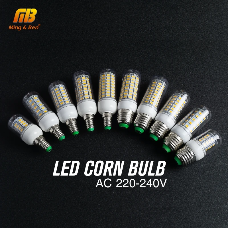 E27 светодиодный светильник кукурузный лампы 30 36 56 72 89 s AC220V 240 лампада led