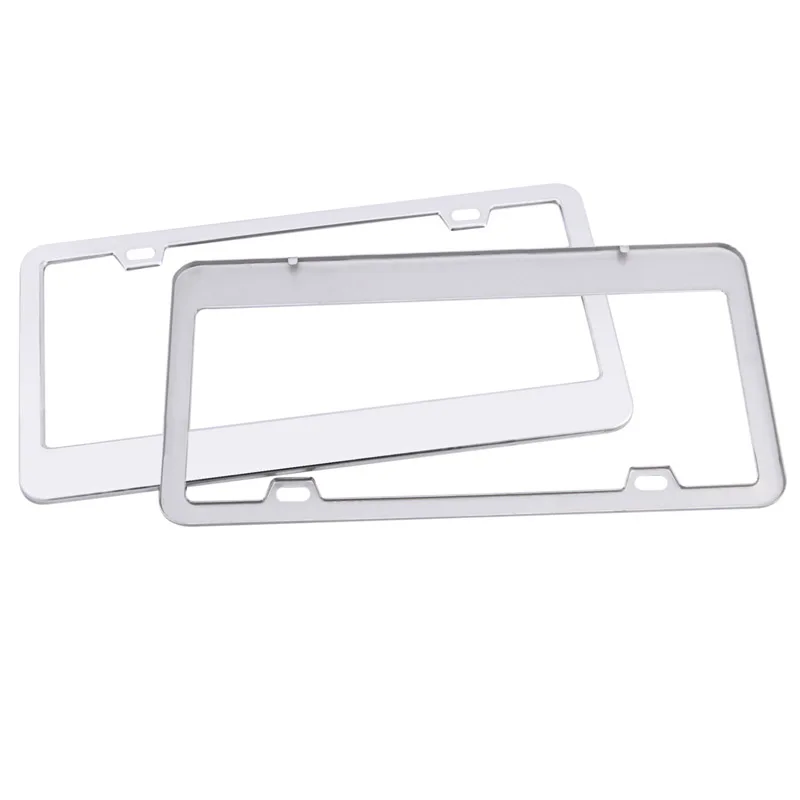 2 шт. рамки для номерного знака из нержавеющей стали|license plate frame|plate framelicense | - Фото №1
