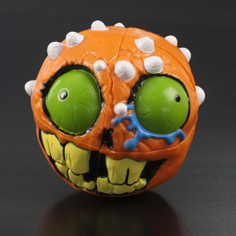 Skull Crazy Brain 68 мм 2x2x2 головоломка магический скоростной куб Рождественский Хэллоуин ужасный подарок для детей игрушки странные-острые Magico Cubo - Цвет: Skull