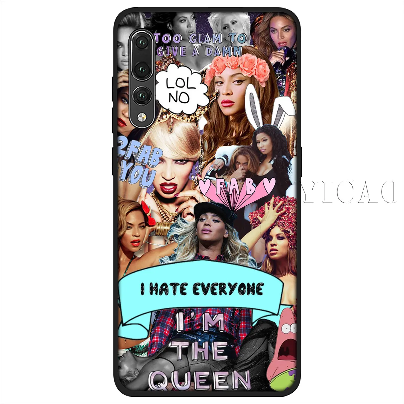 IYICAO Beyonce Мягкий силиконовый чехол для телефона Huawei P30 P20 Pro P10 P9 P8 Lite Mini 2017 2016 2015 P smart Z