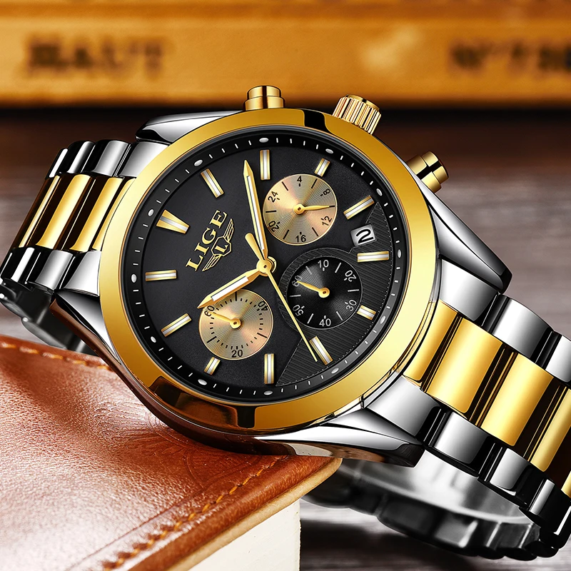Relojes Hombre новинка 2019 мужские часы от ведущего бренда роскошные полностью стальные