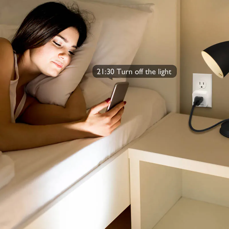 wifi умный штекер умный переключатель розетка ЕС штекер аудио контроль умный выбор времени розетка беспроводной выход голосовой Интеллектуальный Contro