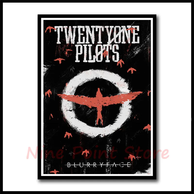Twenty One Pilots рок-группа с музыкальным покрытием бумажные постеры для украшения дома хорошее качество принты белый домашнее искусство бескаркасные - Цвет: Армейский зеленый
