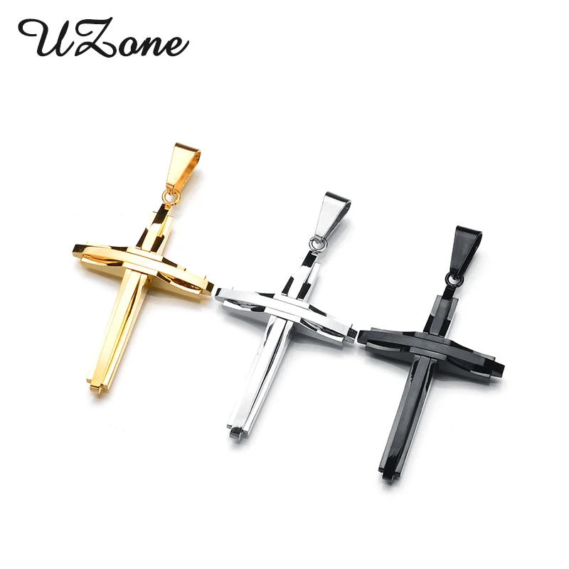 Ожерелье с подвеской в стиле панк рок из нержавеющей стали|cross pendant necklace|pendant