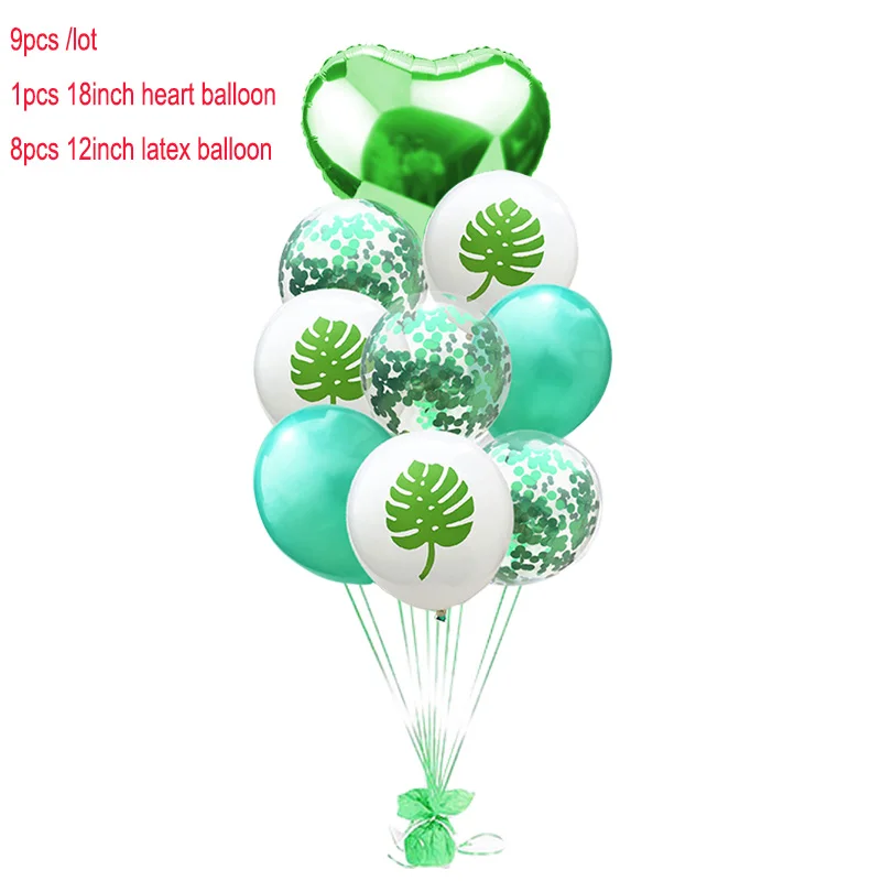 balloon 2 Розовый шар в виде фламинго набор деко день рождения Фламинго вечерние украшения джунгли вечерние лист ананаса баллон из гелий мяч P1XN628 - Цвет: balloon 2