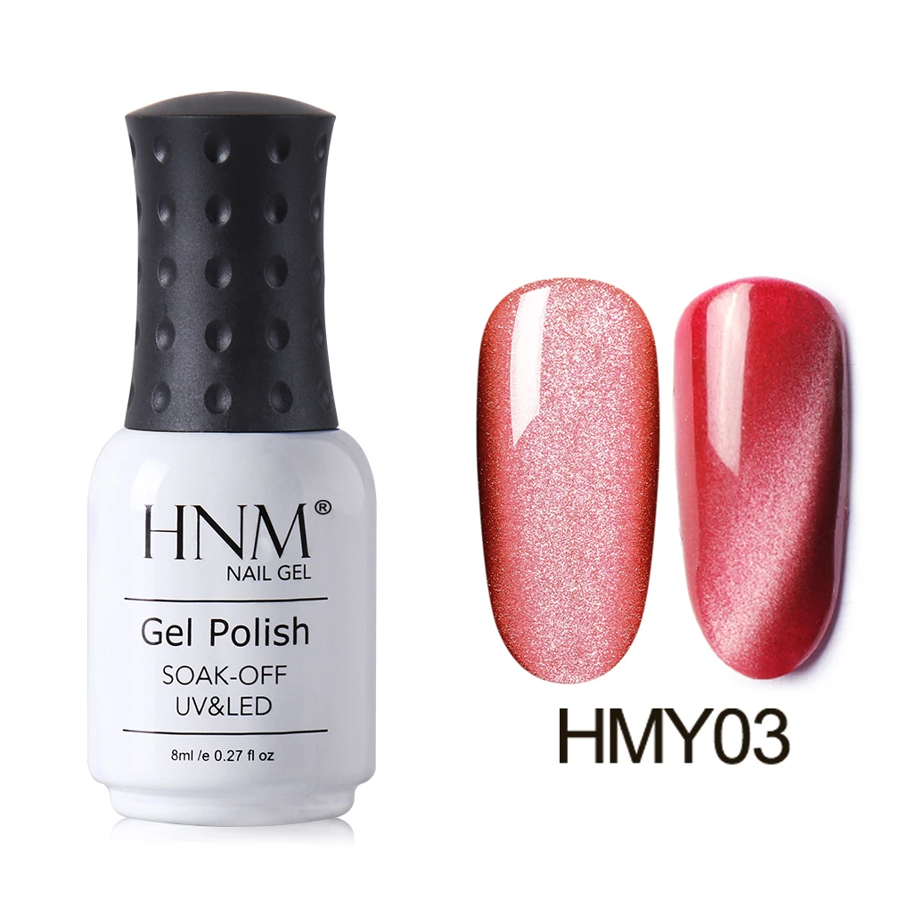 HMY03 HNM 8 мл кошачьи глаза УФ-гель для ногтей Хамелеон 5D широкая линия Магнитная галактика звезда Гибридный лак краска DIY гель лак Эмаль - Color: HMY03
