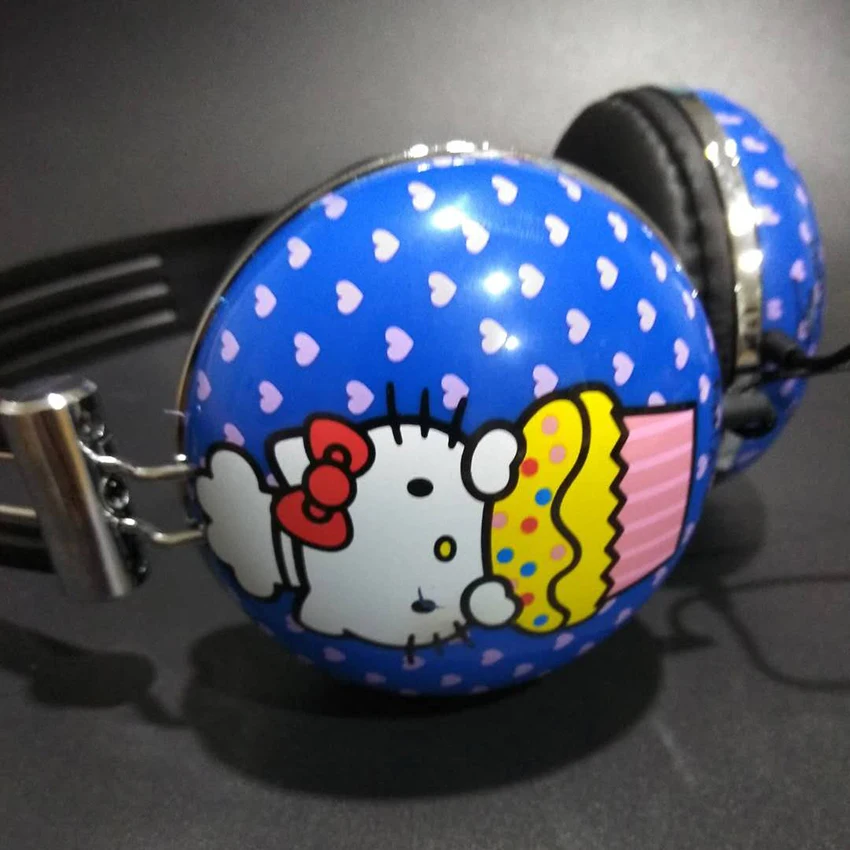 Гарнитура для детей мультфильм hello kitty 3,5 мм музыкальные наушники для iPhone samsung xiaomi гарнитура