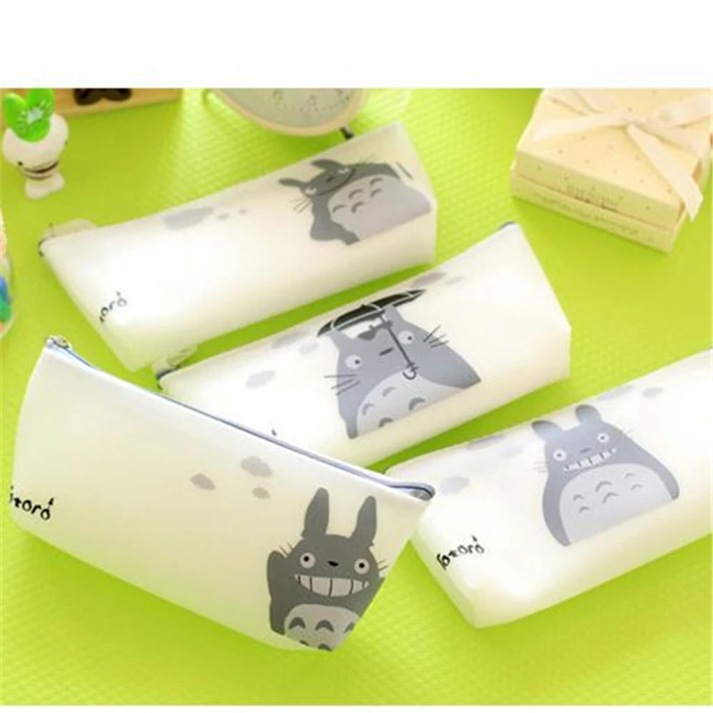 4 шт./лот Карандаш сумка Тоторо коробка случай стиль Улыбка/Смех/зонтик Дети