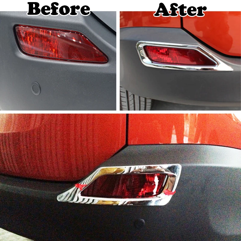 Подходит для Toyota RAV4 2013 2014 2015 Хромированная передняя + фотовспышка отделка бампера