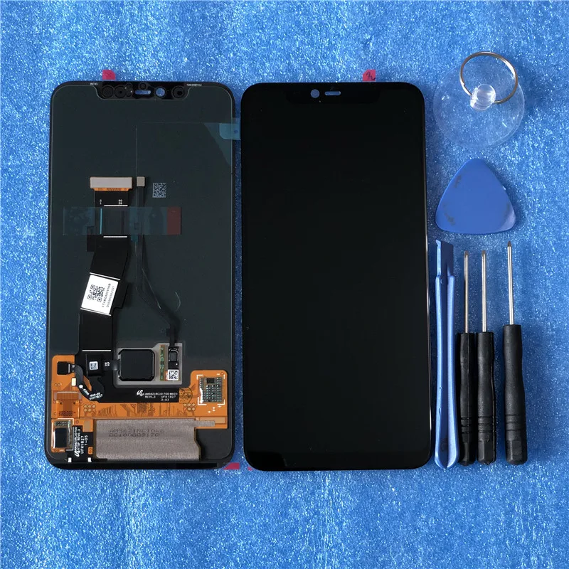 Для Xiaomi mi 8 Pro Axisinternational Amoled ЖК-дисплей+ сенсорный дигитайзер для mi 8 Pro Встроенный экран отпечатков пальцев ЖК