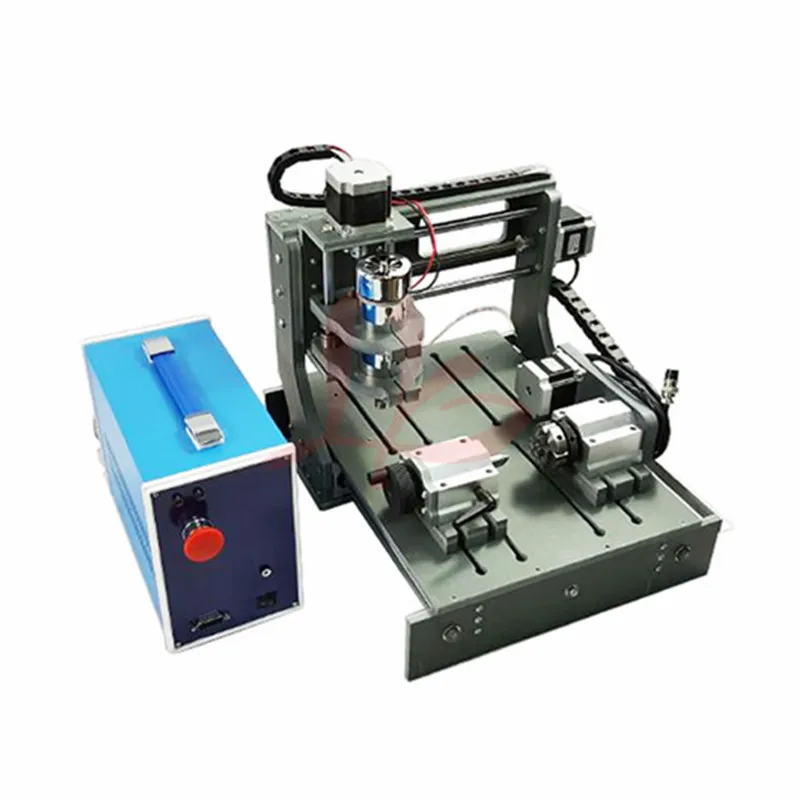

Diy mini cnc 3020 router 4axis 300w usb metal aluminum frame wood engraving milling machine mach3 er11 free tax eu ru
