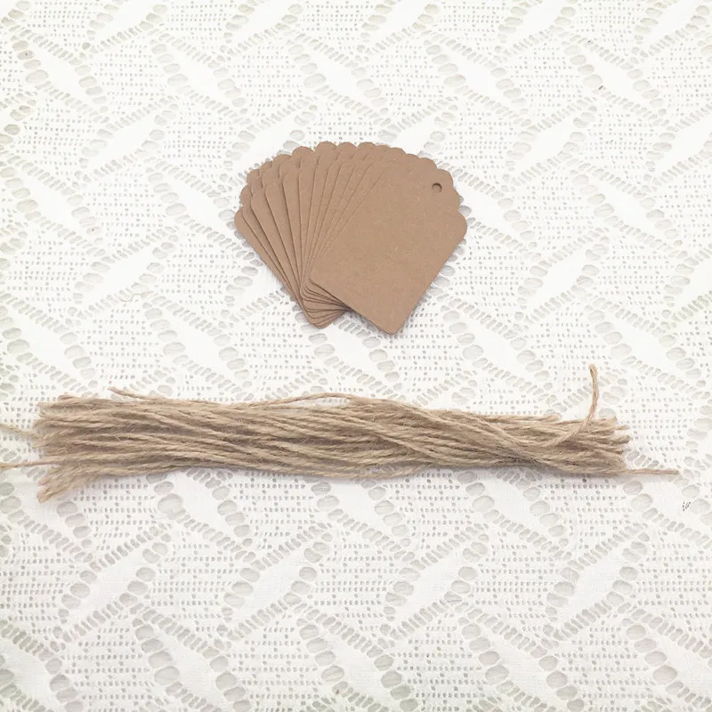 100 шт./лот аксессуары для вечеринок сделай сам карточка из крафт бумаги визитница