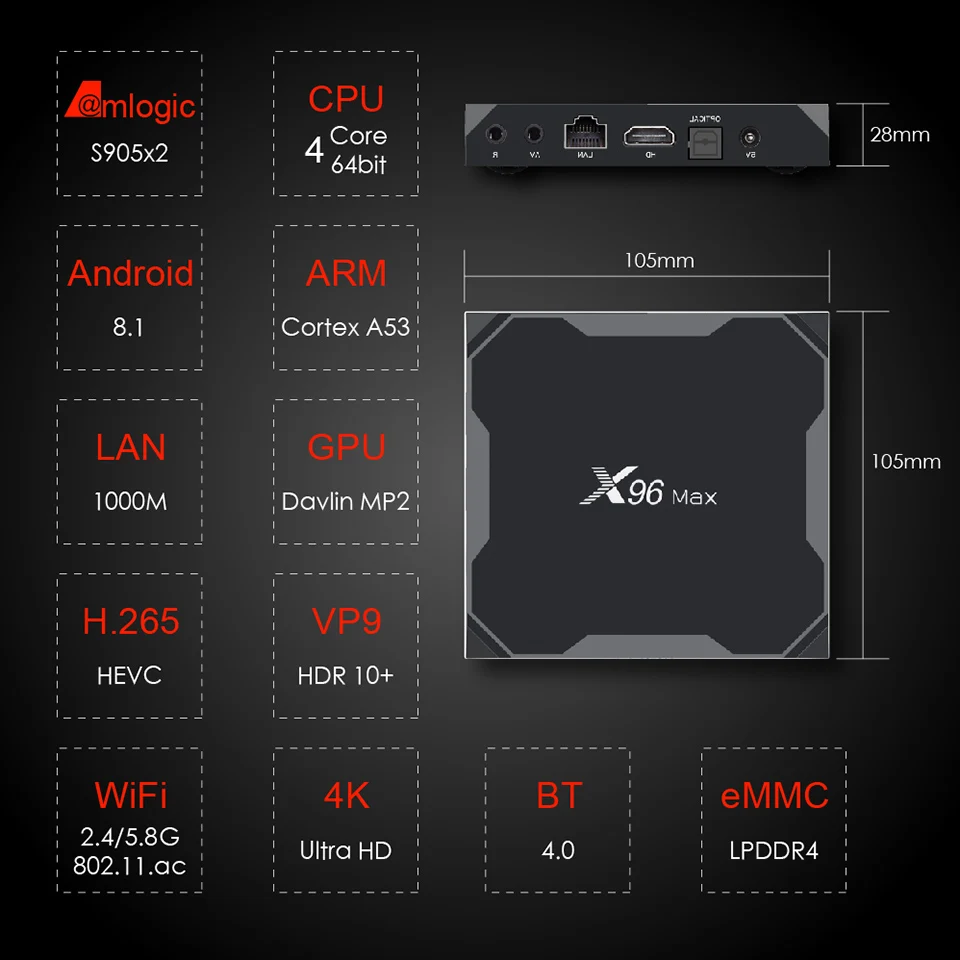 IP tv французский арабский Android 8,1 tv Box X96 Max S905X2 4G 64G 2,4G& 5G Wifi с QHD tv 1 год IP tv французский бельгийский IP tv