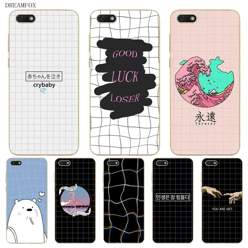 N407 квадратный сетчатый Мягкий ТПУ силиконовый чехол для huawei Honor 6A 6C 6X 7A 7C 7 S 7X8 Lite Pro