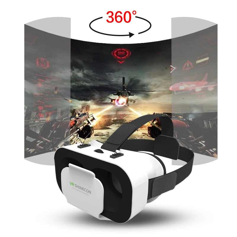 VR SHINECON G05A 3D VR очки гарнитура для 4,7-6,0 дюймов Android iOS смартфонов