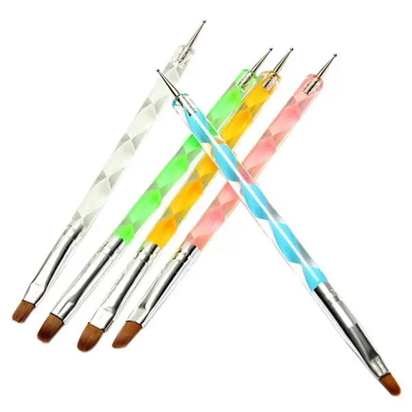 Лучший ногтей Pen Brush УФ-гель Живопись Рисунок Совет лайнер польский Щетки