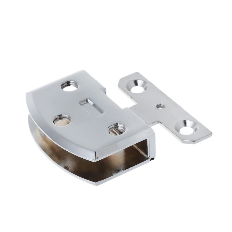 Хромированная стеклянная дверная петля шкафчик для шкафов зажим мебельная