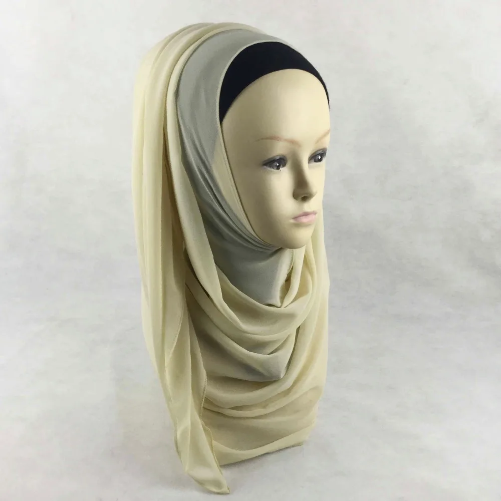 Однотонный мусульманский хиджаб мусульманские хиджабы для женщин однотонные
