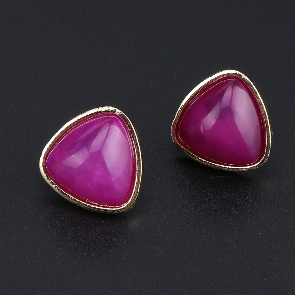 Винтажные наборы ожерелья Модные женские золотые цвета фиолетовая Смола