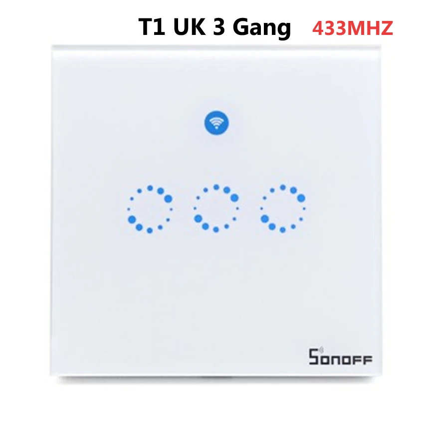 Умный настенный светильник ITEAD Sonoff T1 США ЕС Великобритания Wi-Fi RF/APP/сенсорное