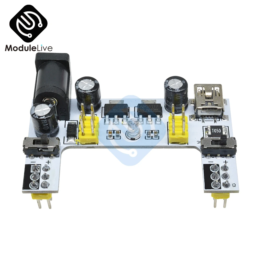 Макетная плата MB102 Mini USB модуль питания для Arduino хлеба набор сделай сам 2 канальная