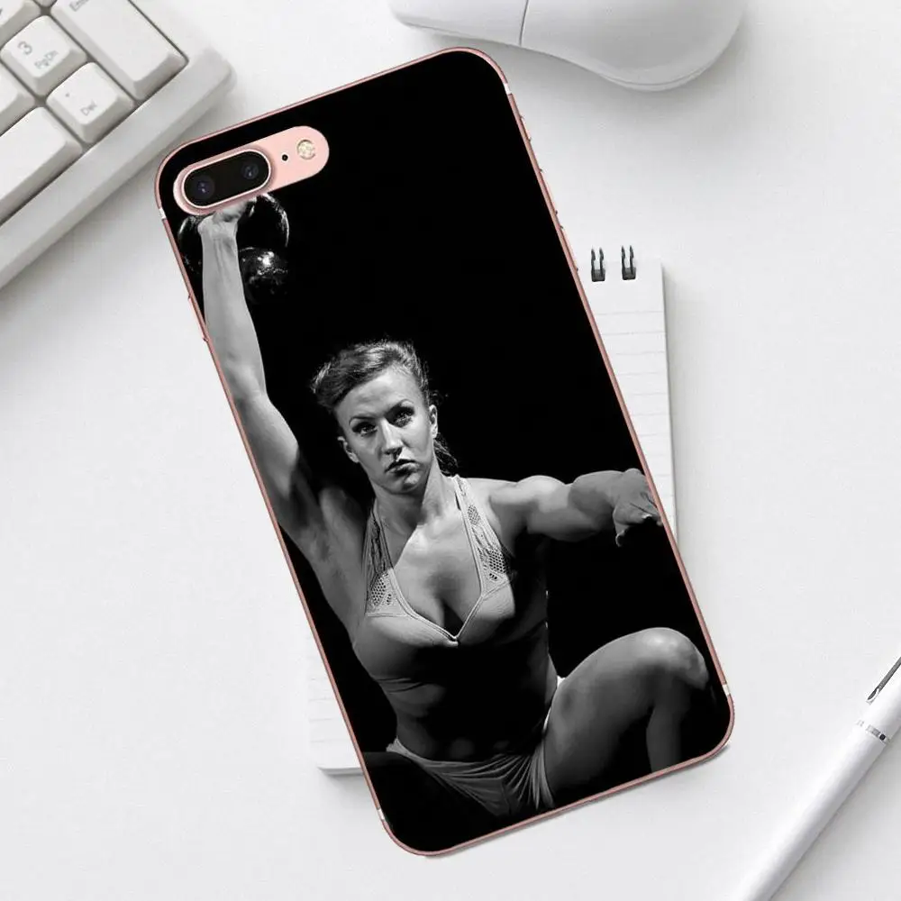 TPU милый чехол для iPhone X XS Max XR 4 4S 5 5C SE 6 6S 7 8 Plus Galaxy A3 A5 J1 J3 J5 J7 2017 Crossfit женщин