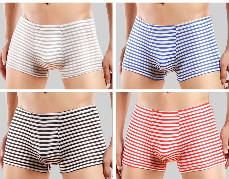 4 шт. большие свободные мужские хлопковые трусы-боксеры с высокой талией дышащие