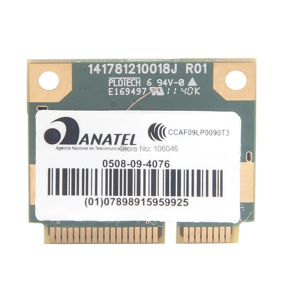Realtek RTL8191se половина высота Mini Pci прибытие-e беспроводной wi-fi WLAN 802.11b / g n 2.4 ГГц 150 Мбит