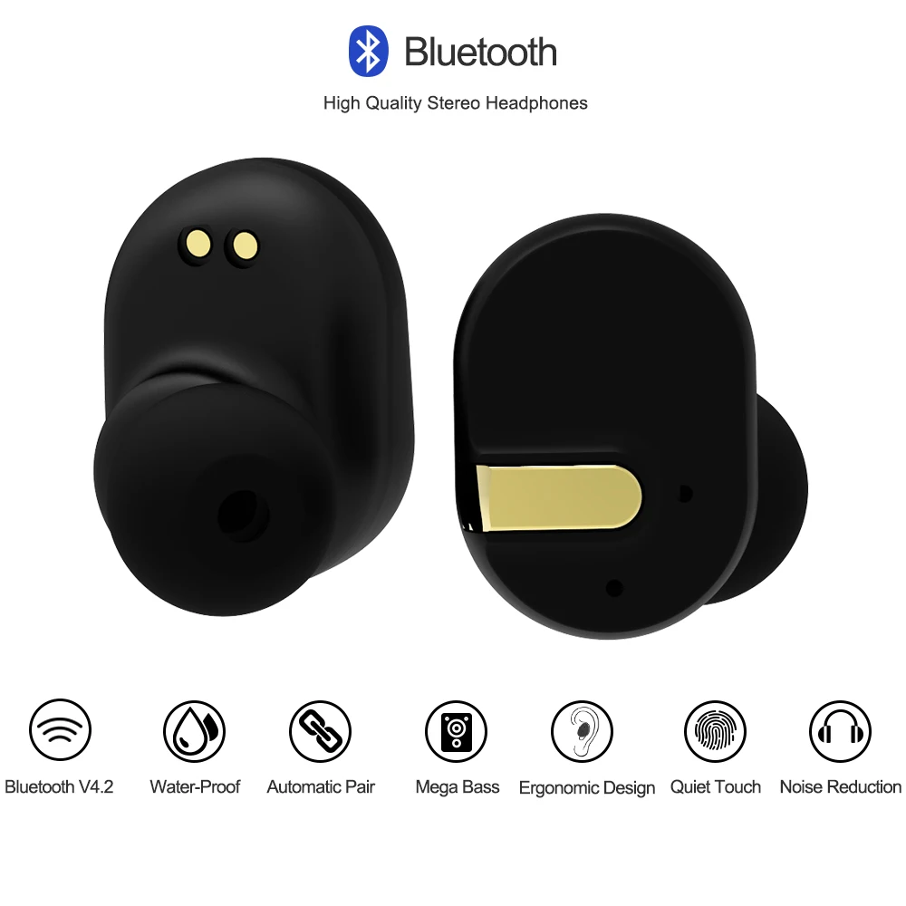 ALWUP UPI8 Bluetooth наушники 3D стерео беспроводные гарнитура с power bank для Xiaomi iPhone 6 7 android