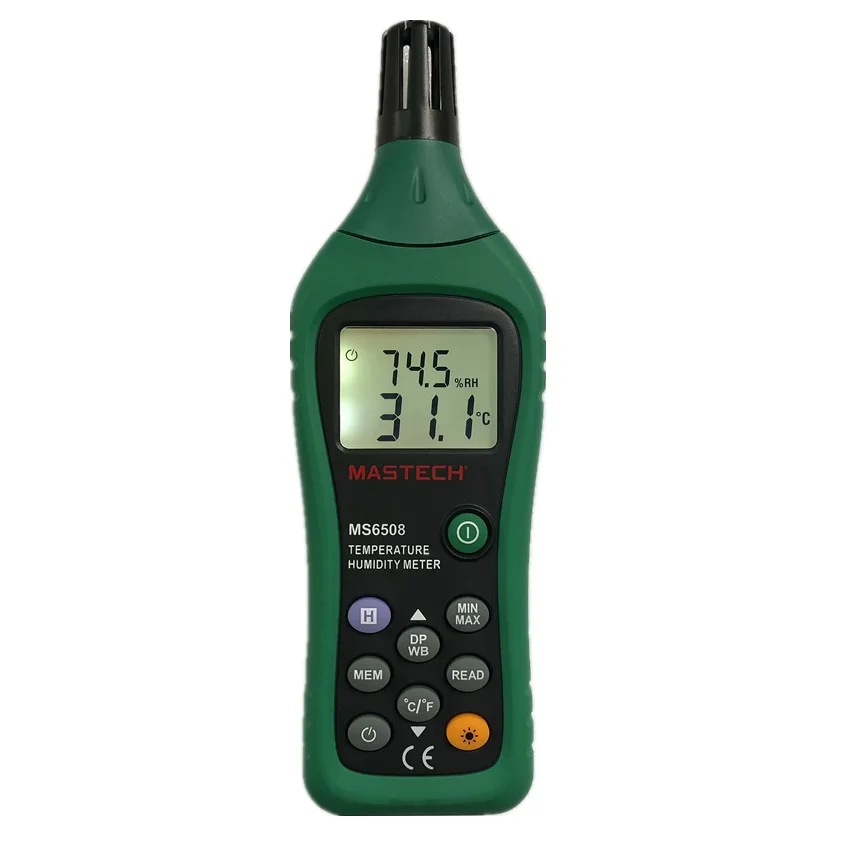 

MASTECH MS6508 Industrial Grade Digital Temperature Humidity Meter Thermo-hygrometer estacion meteorologica digital