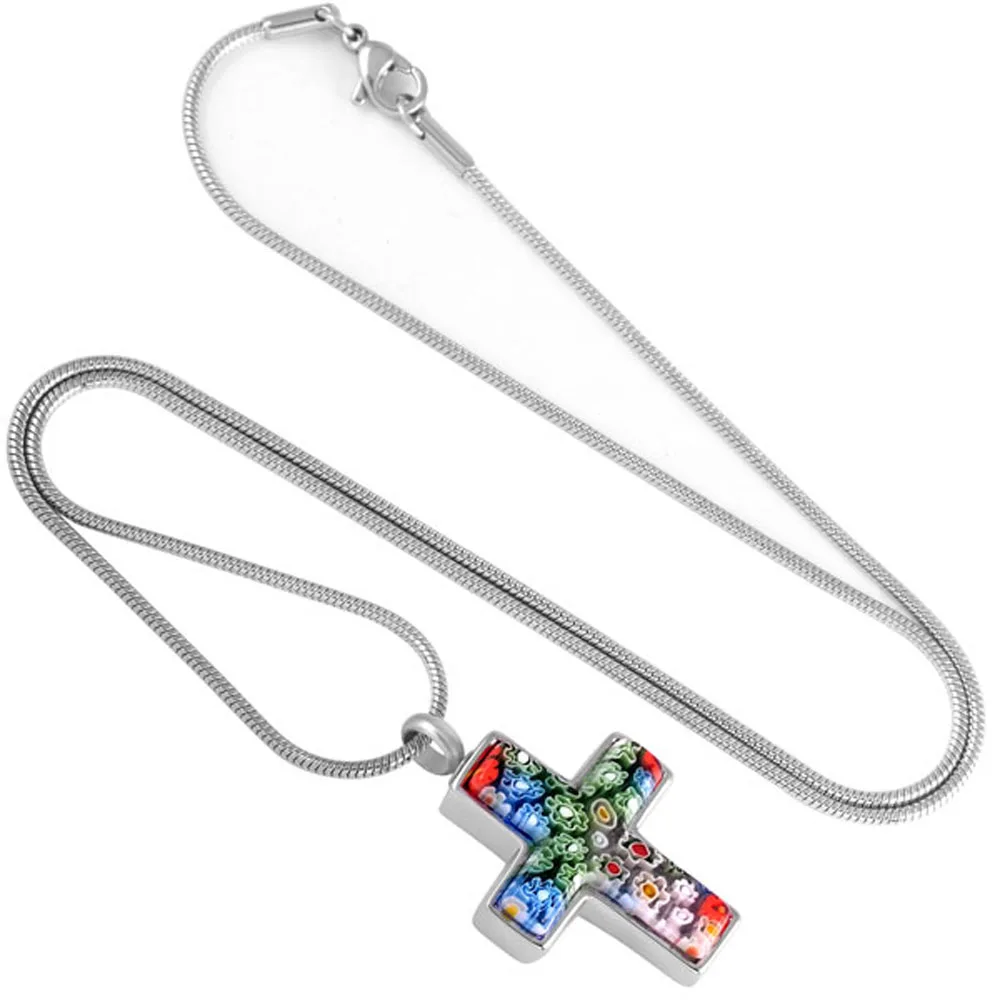 MJD8546 модный серебряный крест из нержавеющей стали Ожерелье Мужчины Женщины