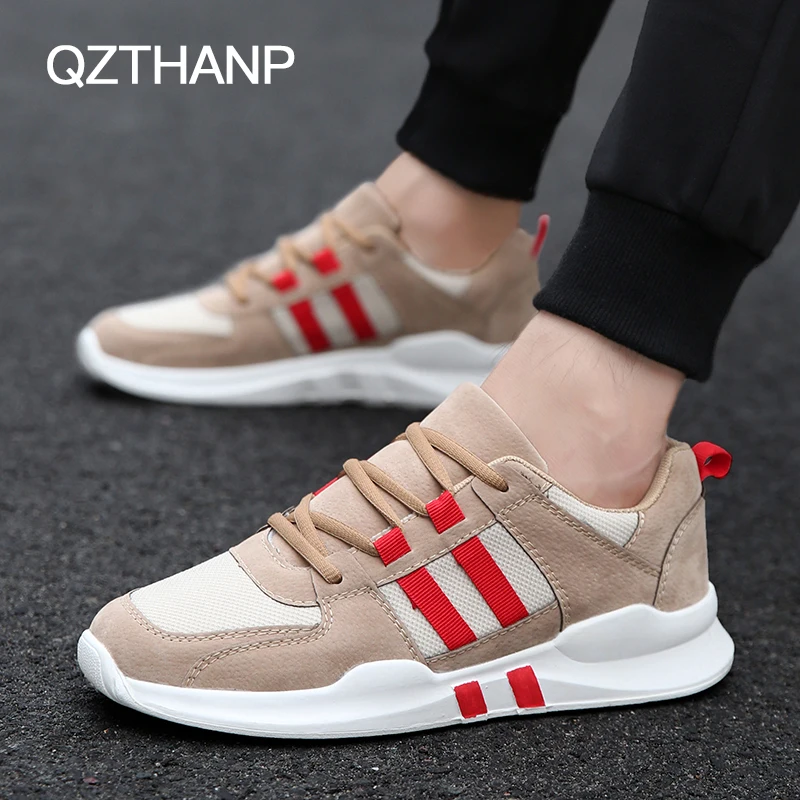 

2018 Fashion Casual Men's Adults Shoes Beathable Mesh Male Casual Shoes Lace-up Shoes Loafers krasovki men Light Sneaker 39-44