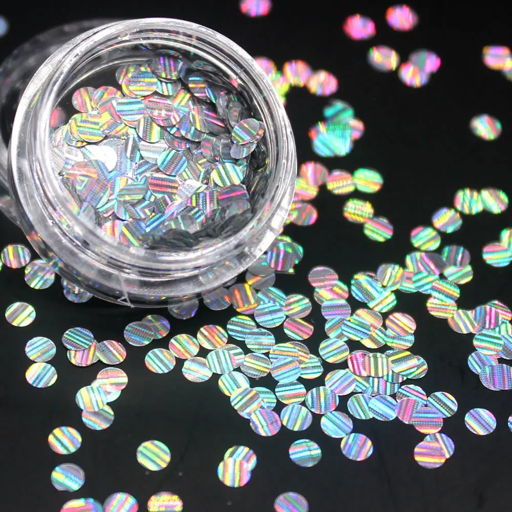 1 шт. Лазерная мультфильм Блестящий Круглый ультратонкое естественное освещение