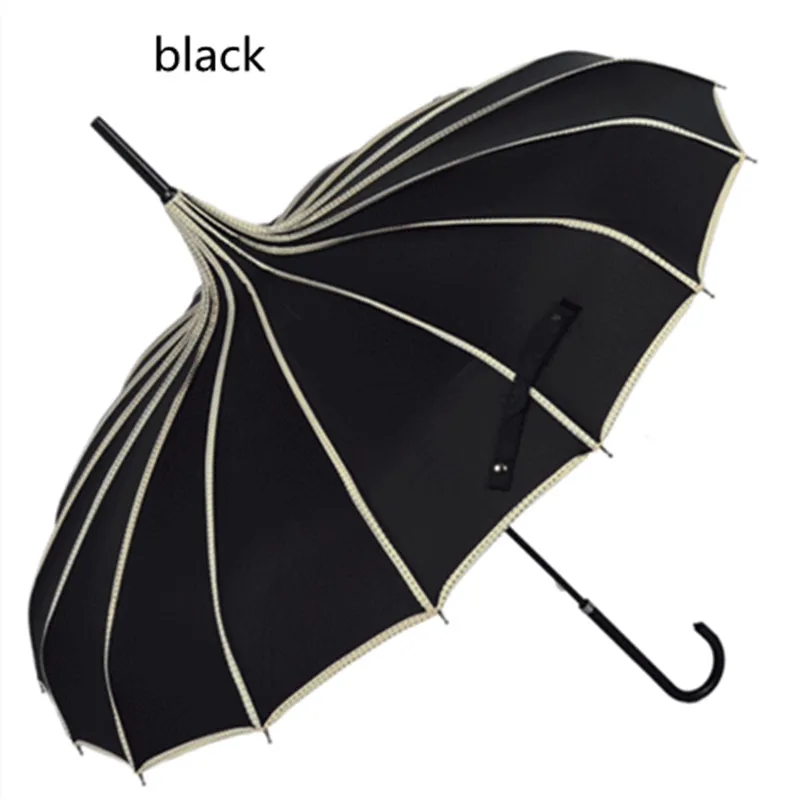 six style choose Creative Design Black And White Striped Golf Umbrella Long-handled Straight Pagoda | Дом и сад