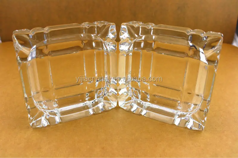 Бесплатная доставка отель Хрустальная стеклянная Квадратная Пепельница