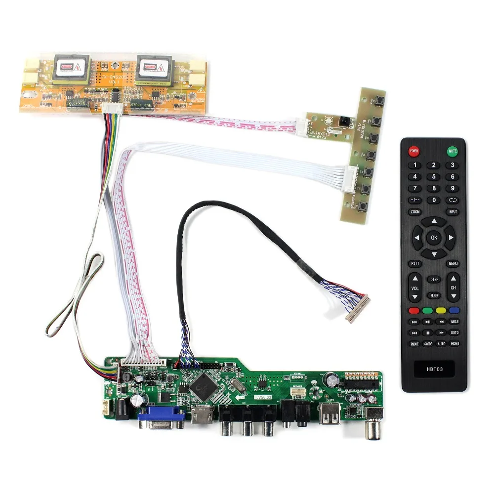 Плата ЖК контроллера для ТВ ПК HD MI CVBS RF USB 15 дюймов LTM150XH L01 L06 LQ150X1LW71N LQ150X1LW73 1024x768