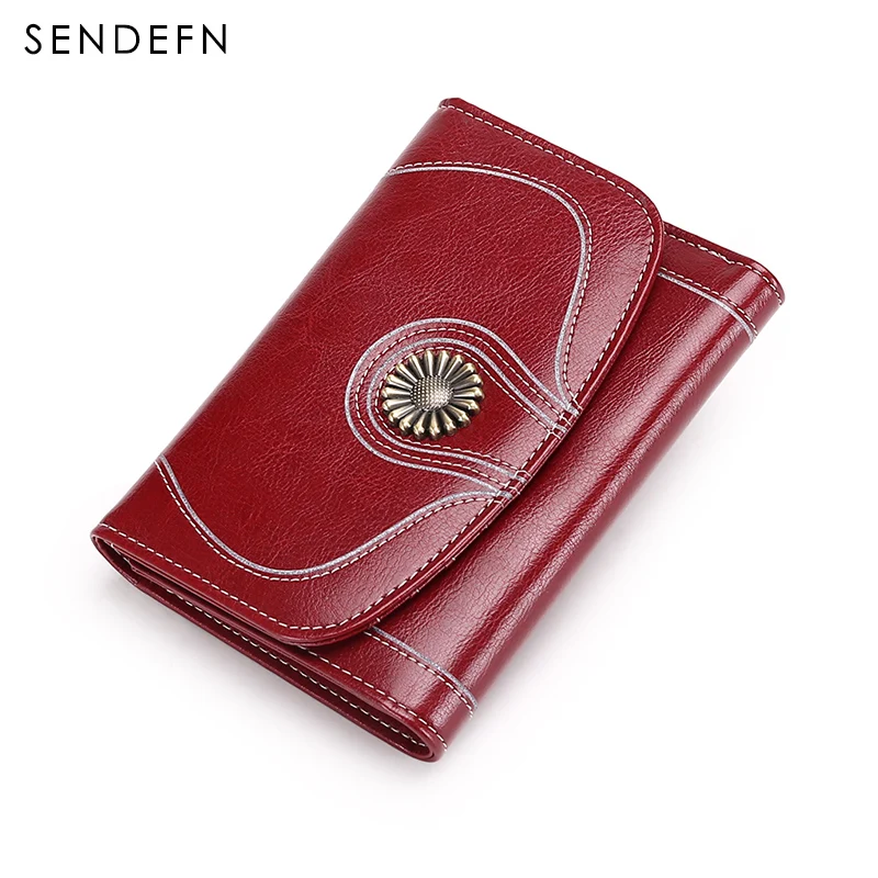 Новый фирменный женский кошелек SENDEFN для монет на молнии короткий Женский из