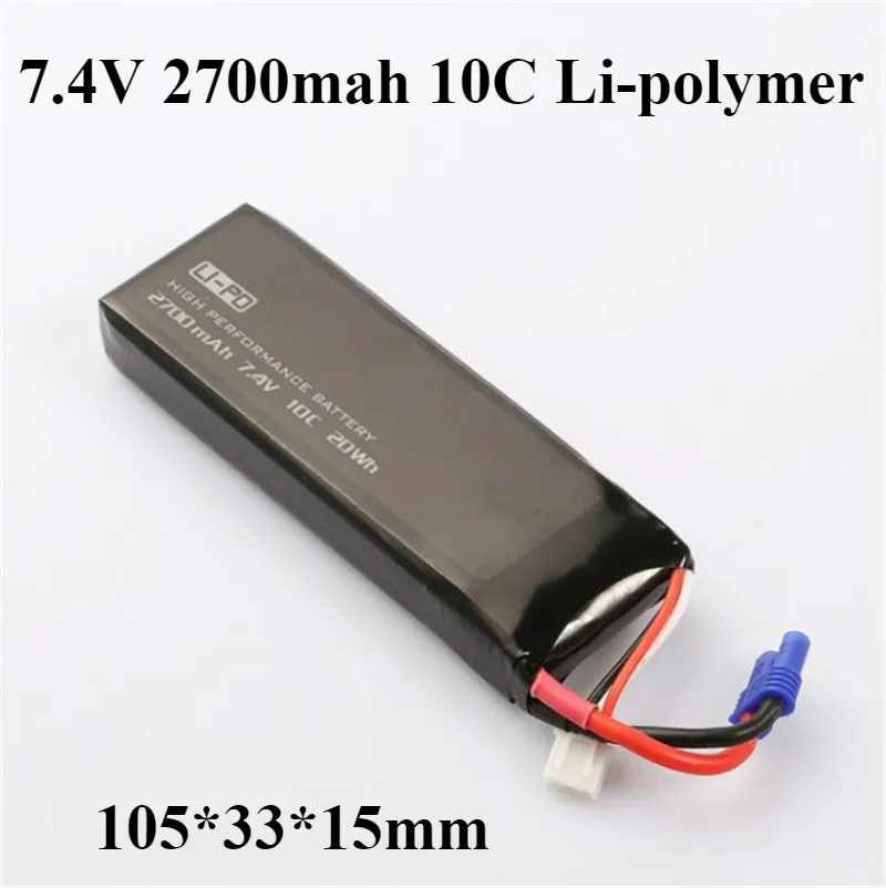 10C 7 4 V 2700 mah Литий Полимерный Аккумулятор литий полимерный для модели самолета