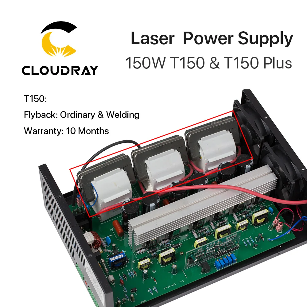 Блок питания для лазерного гравировального станка Cloudray CO2 150 Вт|supply power|machine |