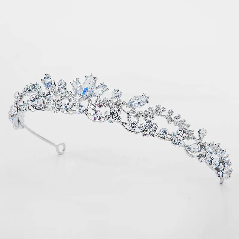 Мода невесты Рейн камень Корона обруч горячей нарядное платье торжественное