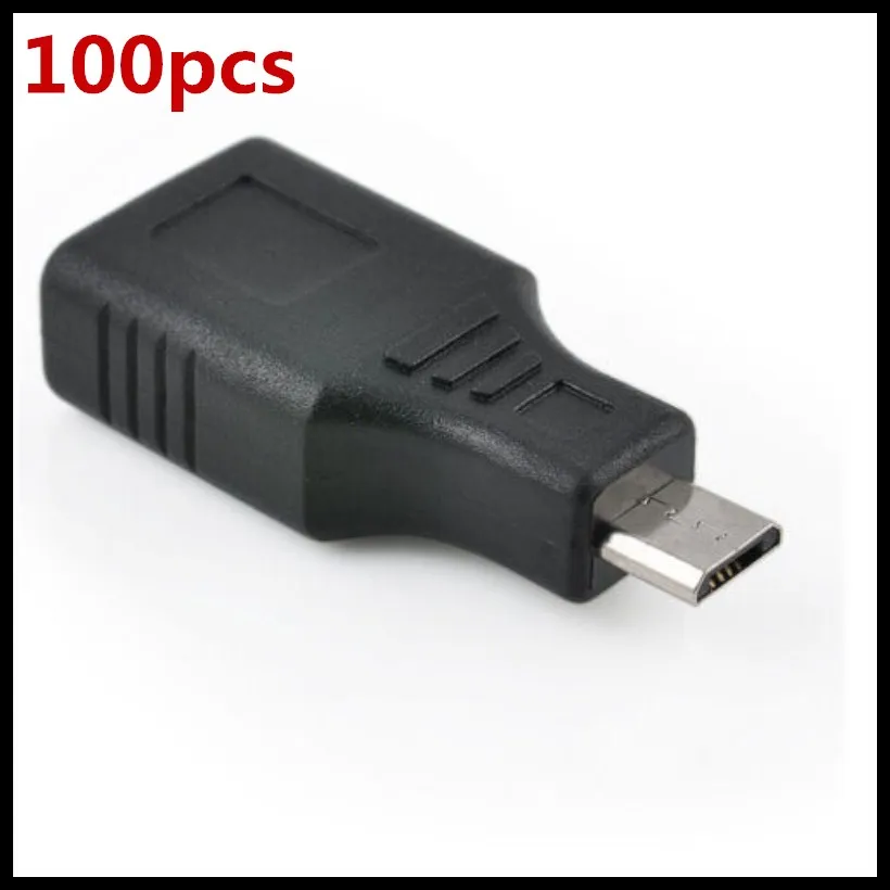 Адаптер OTG для android 100 шт./лот USB штекер-USB 2 0 гнездо | Компьютеры и офис