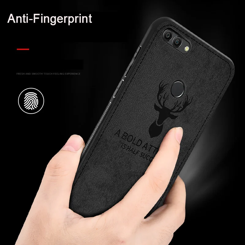3D олень ткани текстуры случаи телефона для huawei Honor 6X7X8 8X max V8 тонкий мягкий