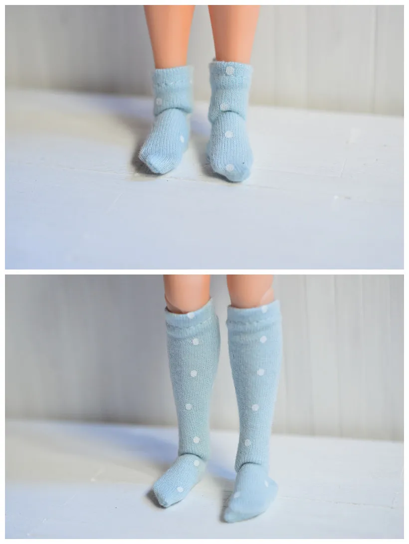 10 парт/Лот Новые носки для кукол короткие ручной работы (подходит blyth BJD momoko azone Lati