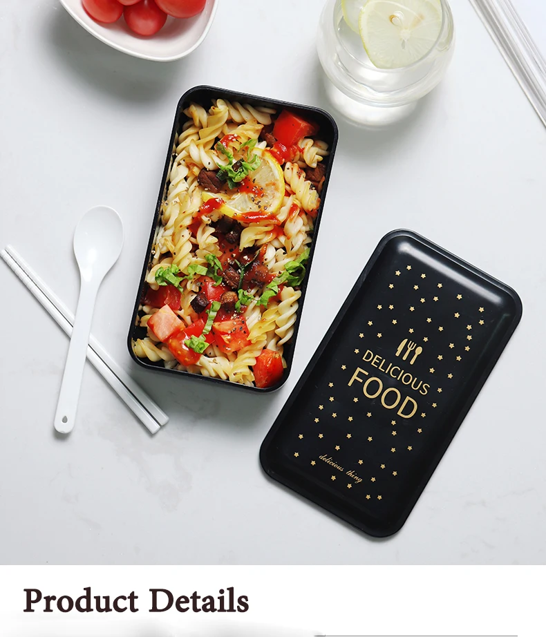 Oneisall пластиковый Ланч-бокс двухслойный японский Bento box контейнер для еды Lonchera Lancheira для детей Ланчбокс contenedor de alimento