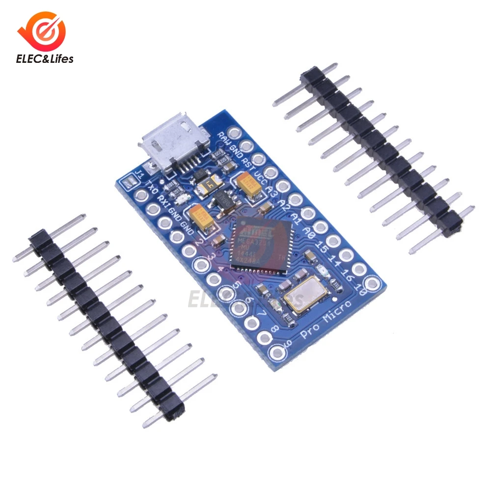Pro Micro ATmega32U4 3 В 8 МГц Замена ATmega328 для Arduino Mini с 2-рядным штыревым разъемом Leonardo Usb